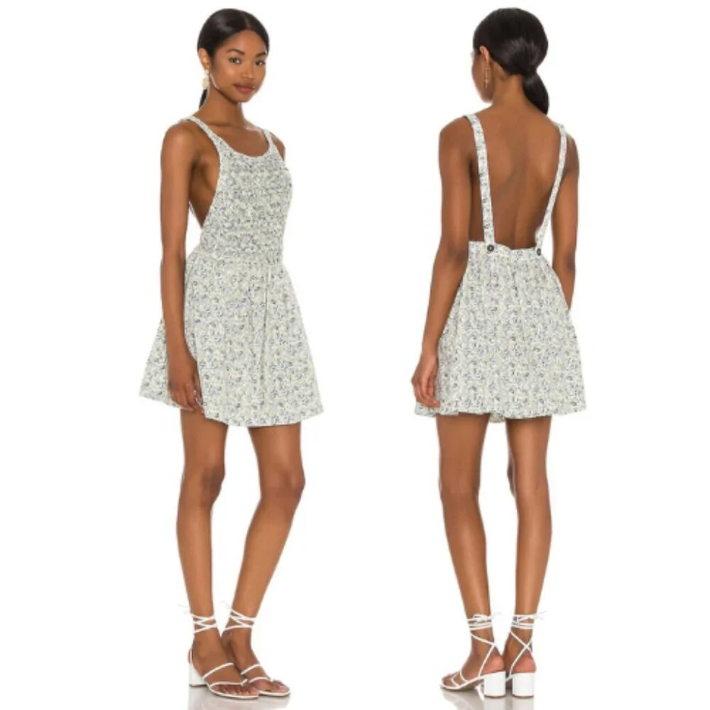 New! Free People Petunia Floral Mini Dress Tea Combo nwt 33111